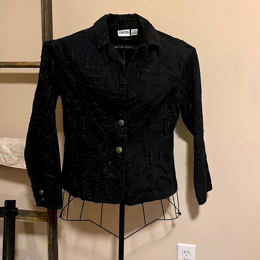 Chico’s black and brown jacket